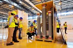 Shipped from New York on 5 August 2014, the 12 surge arrestors that were delivered to ITER on 4 September had a high symbolic value. As the first completed components to reach the site, they usher in a new phase on the road to building ITER.